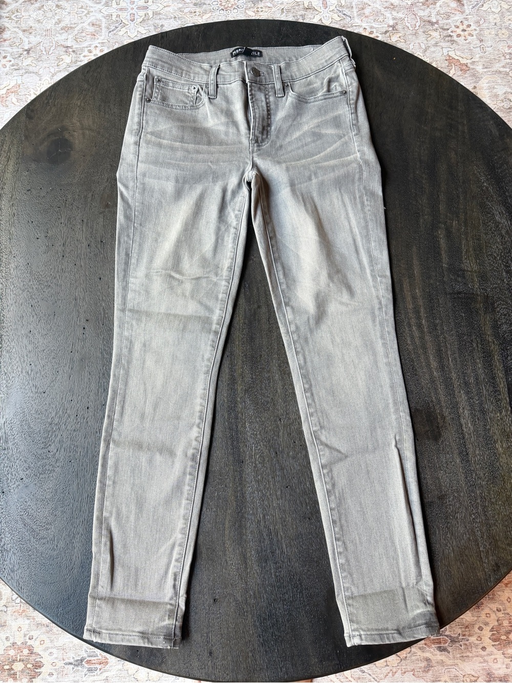 J. Crew Women's Grey Skinny Jeans - Stretch Denim